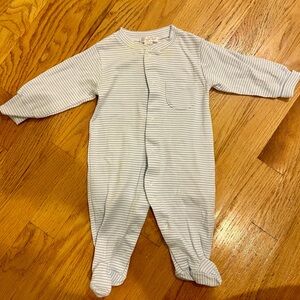 Kissy kissy 3M light blue striped footie